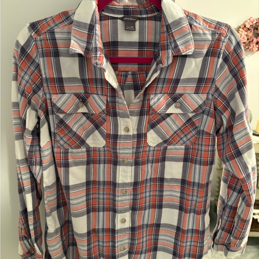 Eddie Bauer Multicolor Plaid Shirt
